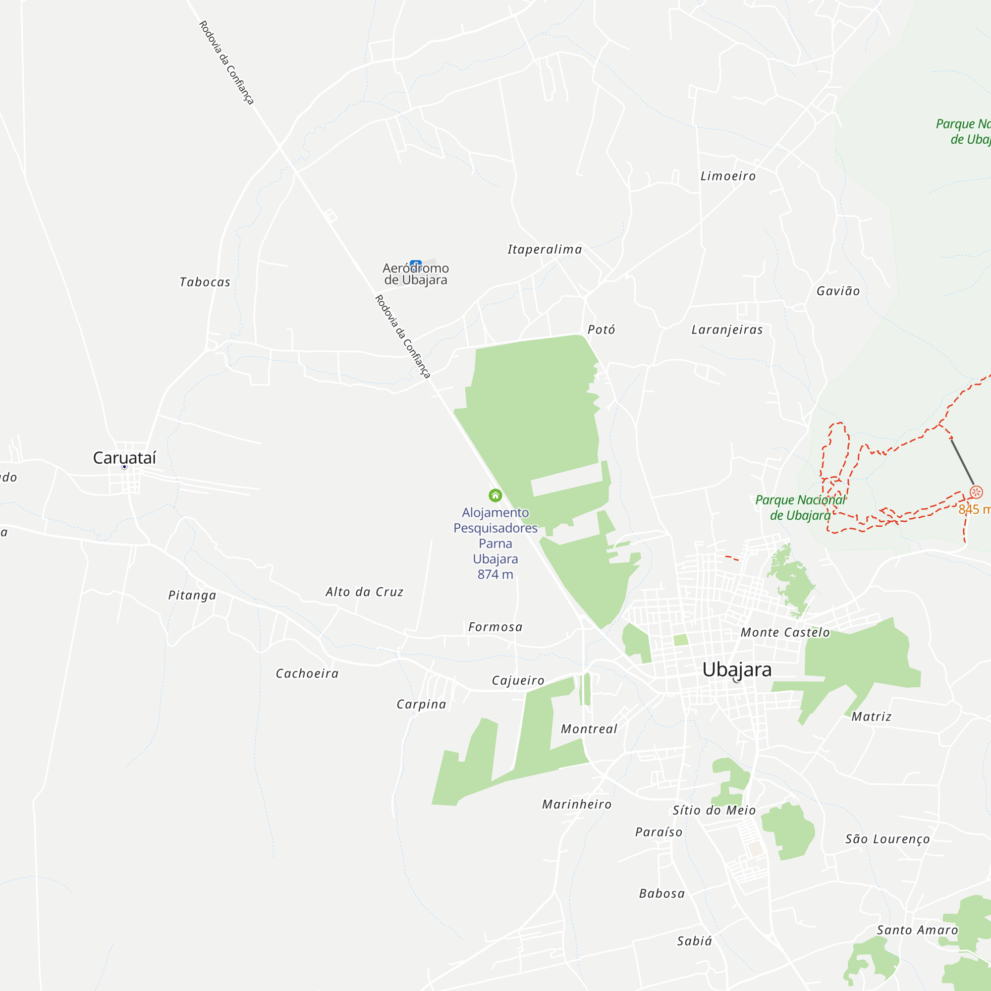 Alojamento Pesquisadores Parna Ubajara map