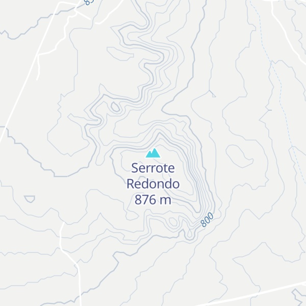 Map of Serrote Redondo