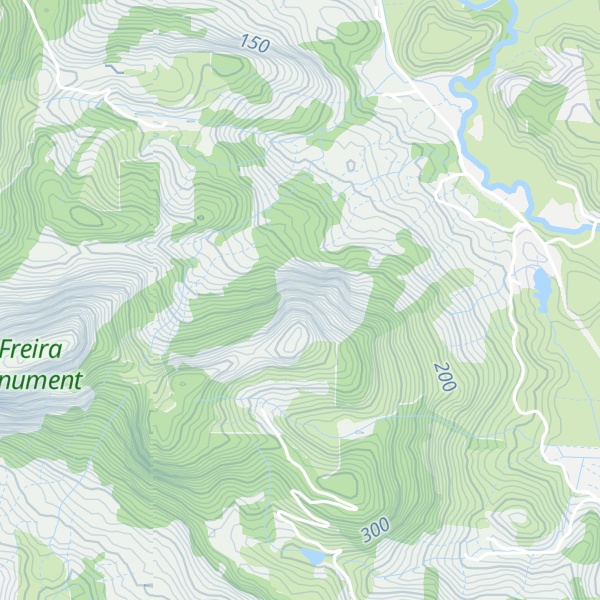 Map of Pedra da Freira