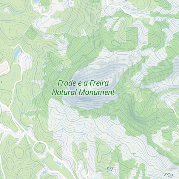 Map of Pedra Santa Maria