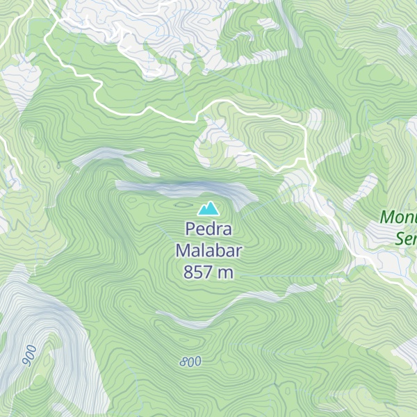Map of Pedra Malabar