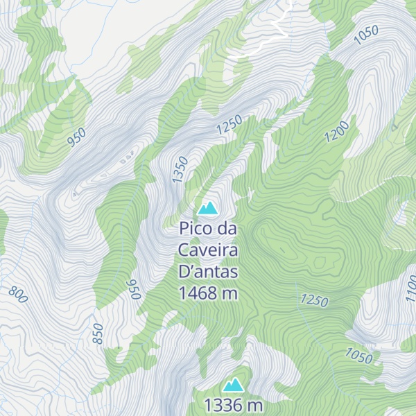 Map of Pico da Caveira D’antas