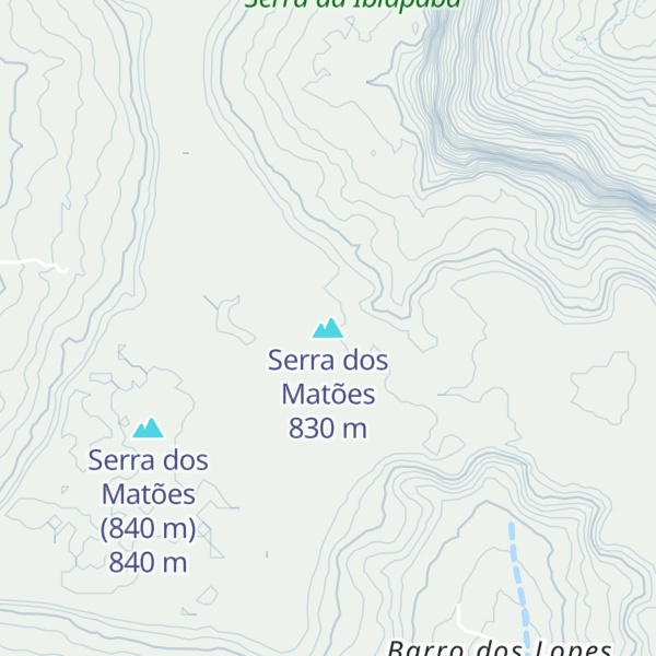Map of Serra dos Matões