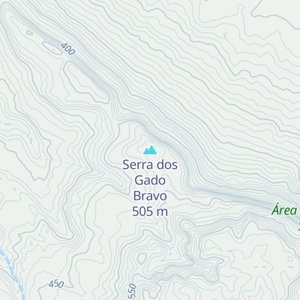 Map of Serra dos Gado Bravo