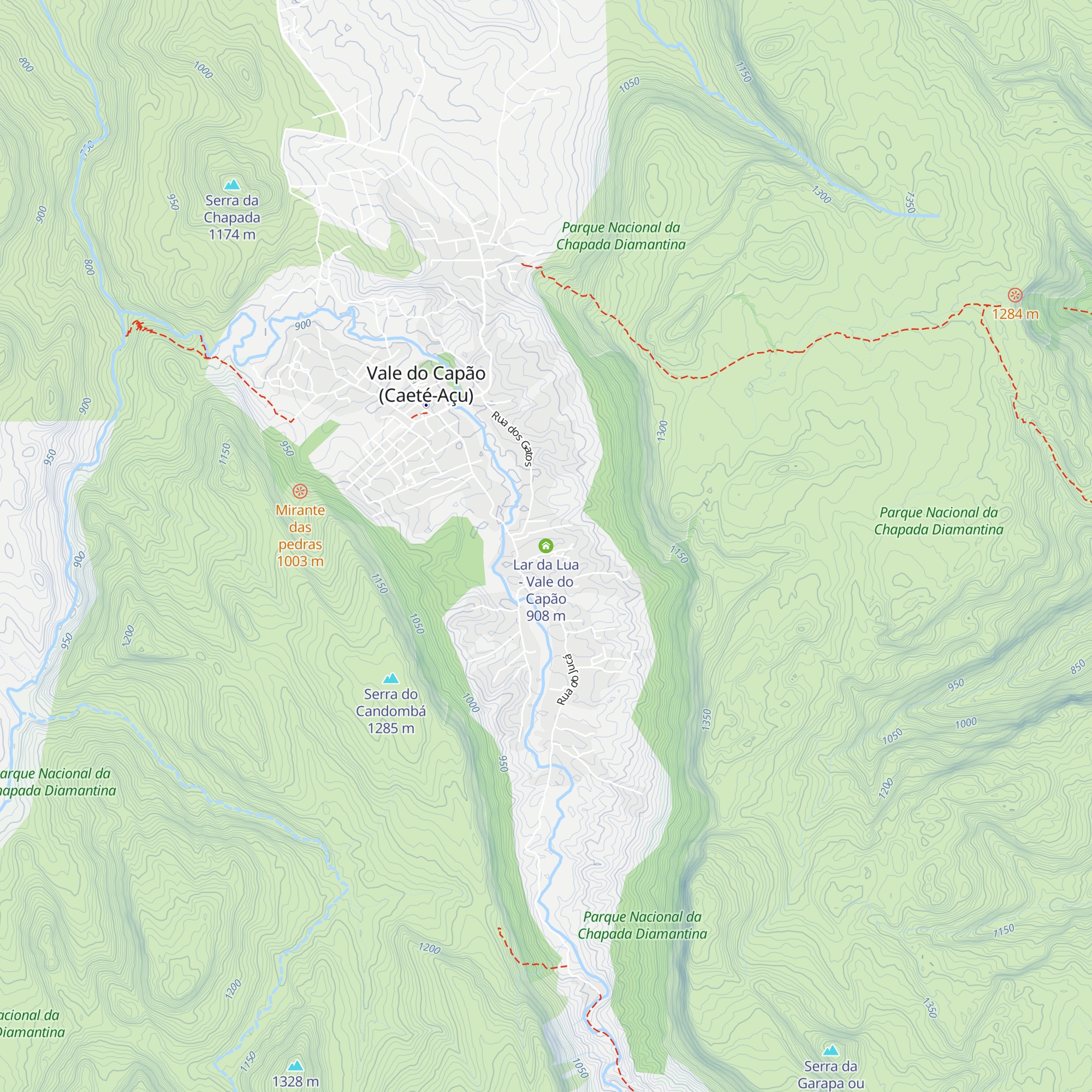 Lar da Lua - Vale do Capão map