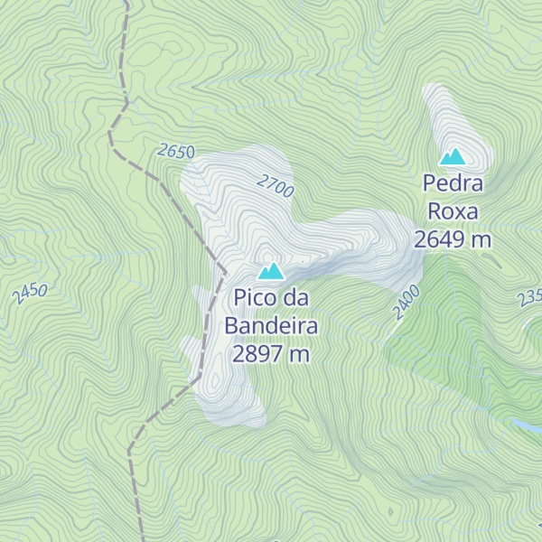 Map of Pico da Bandeira