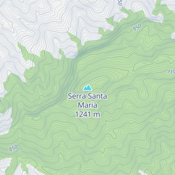 Map of Serra Santa Maria