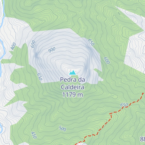 Map of Pedra da Caldeira