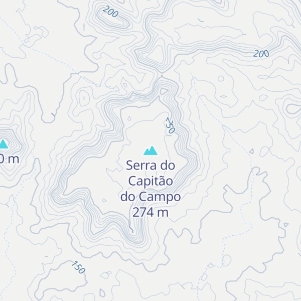 Map of Serra do Capitão do Campo