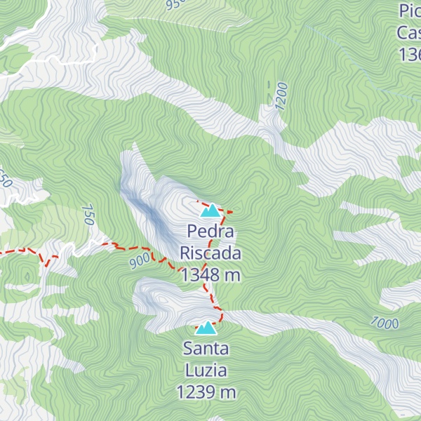 Map of Pedra Riscada