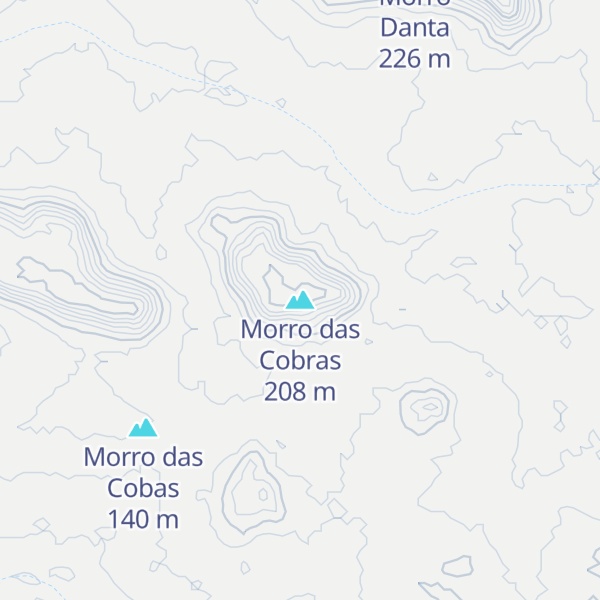 Map of Morro das Cobras