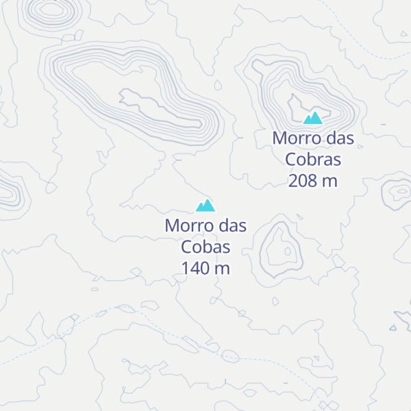 Map of Morro das Cobas