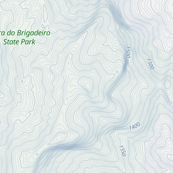 Map of Serra do Caparaó