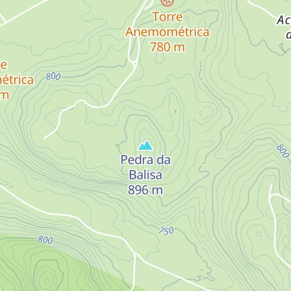 Map of Pedra da Balisa