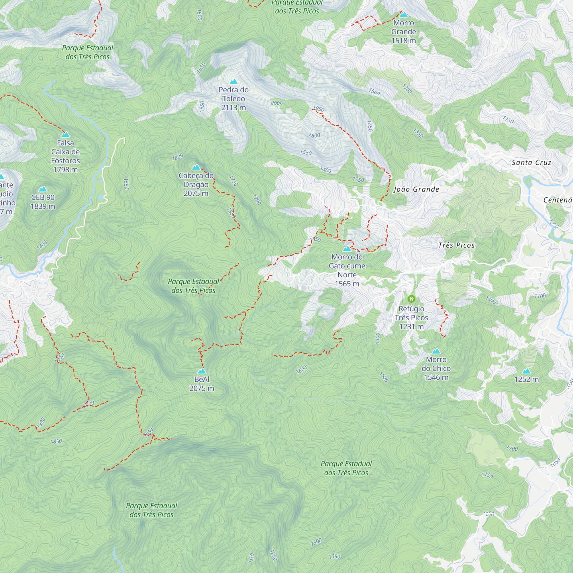 Abrigo Mascarin map