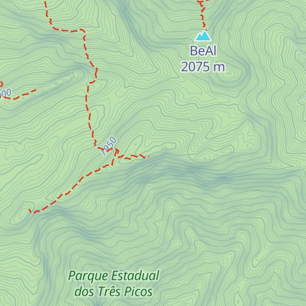Map of Pico dos Três Municípios