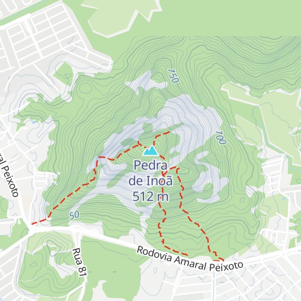 Map of Pedra de Inoã
