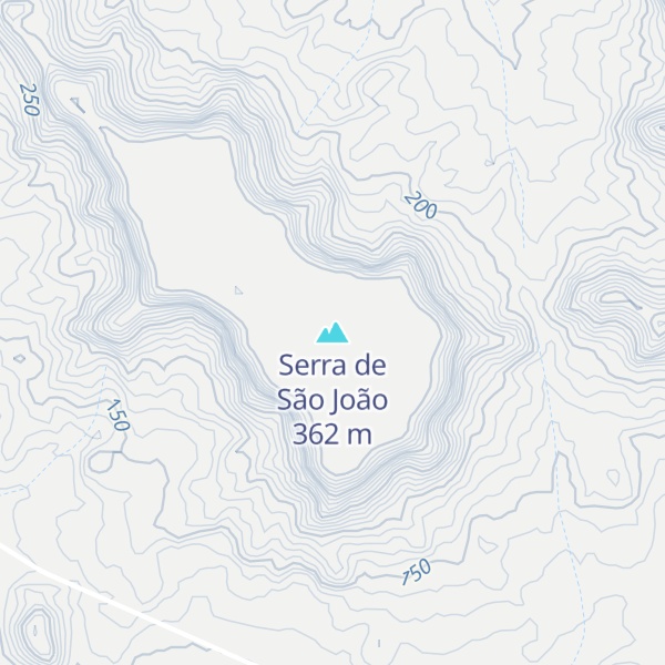 Map of Serra de São João