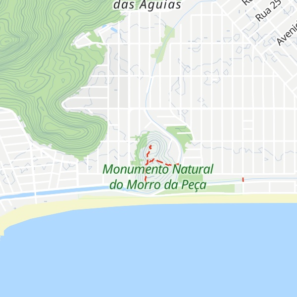 Map of Morro da Peça