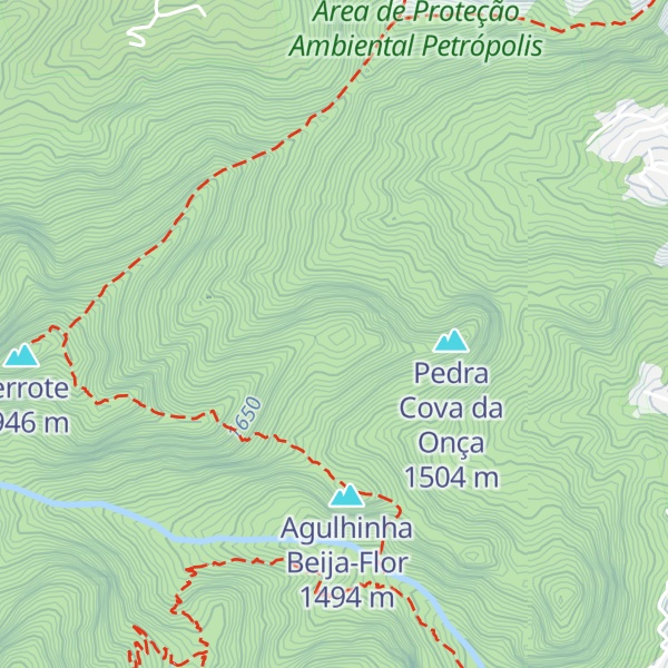Map of Pedra da Bunda