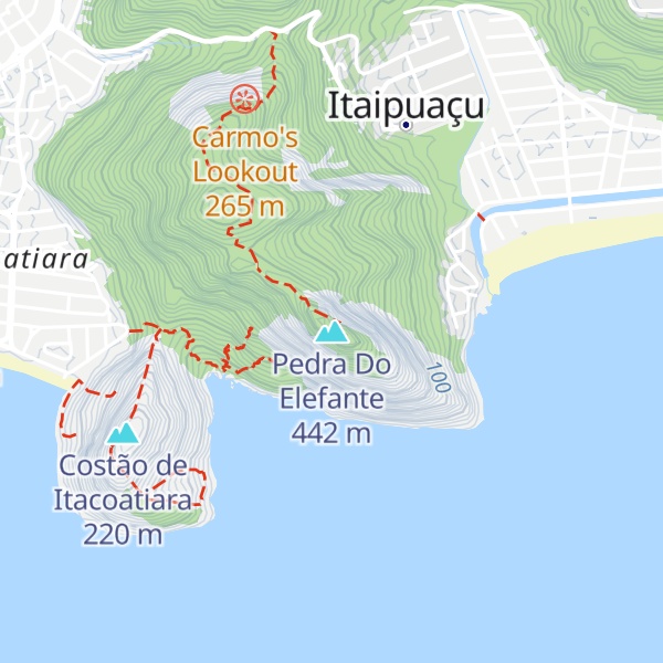 Map of Pedra Do Elefante