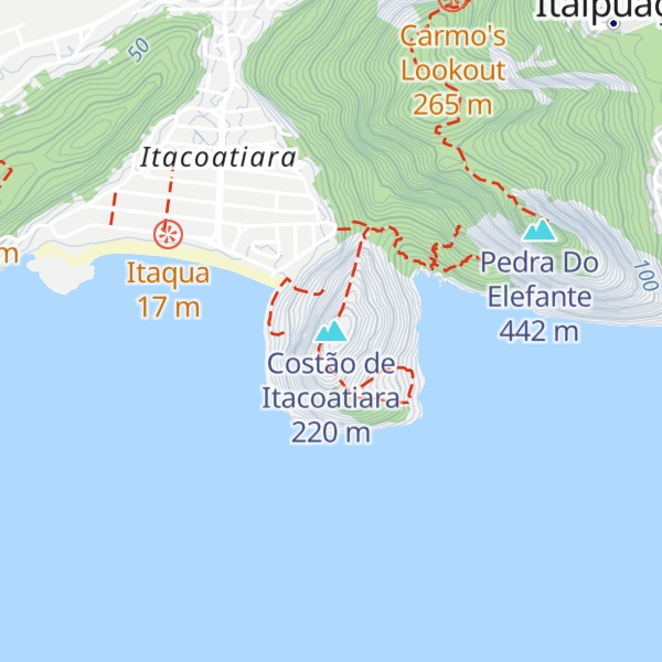 Map of Costão de Itacoatiara