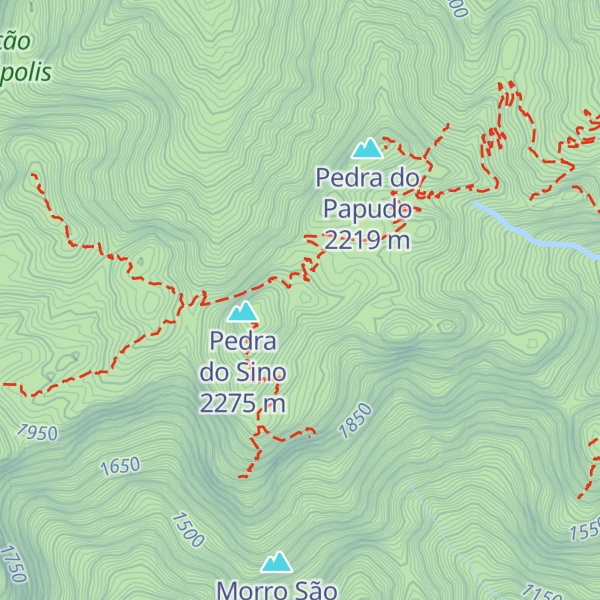 Map of Pedra da Baleia