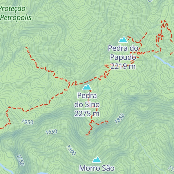 Map of Pedra do Sino