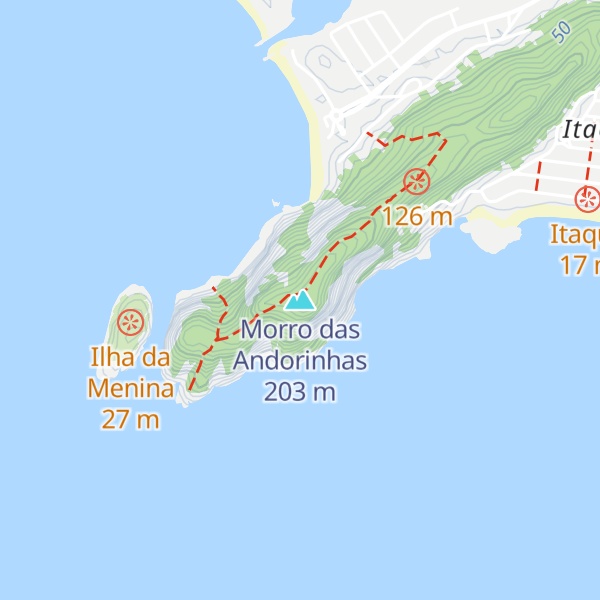 Map of Morro das Andorinhas