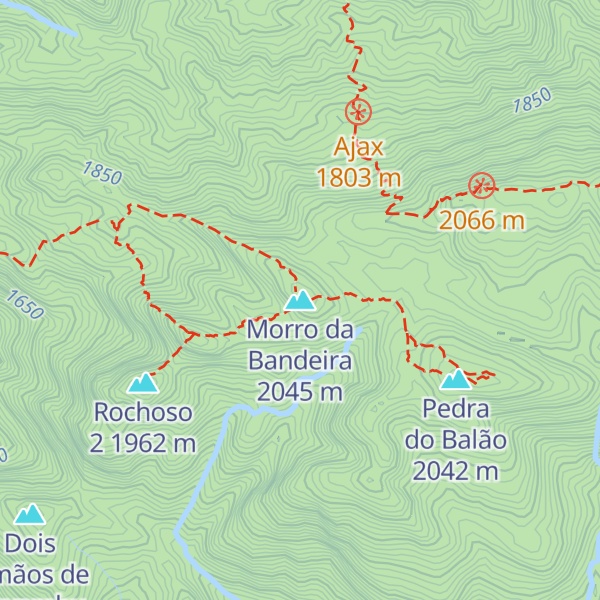 Map of Morro da Bandeira