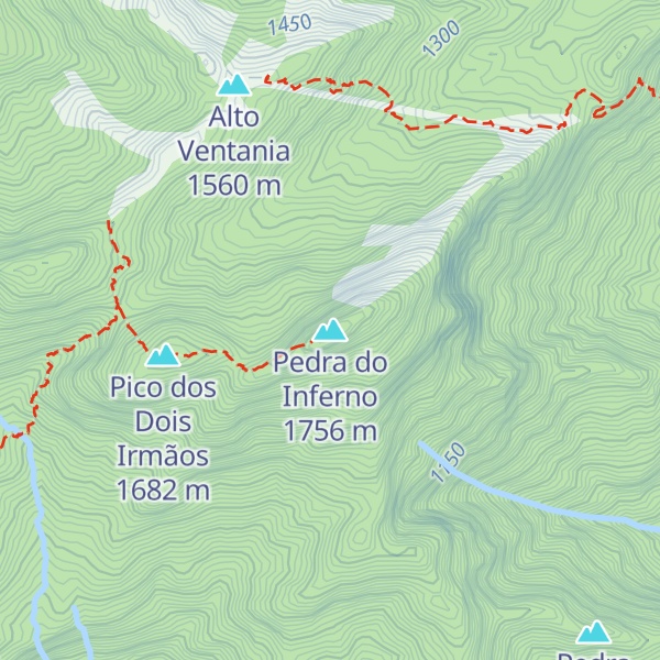 Map of Pedra do Inferno