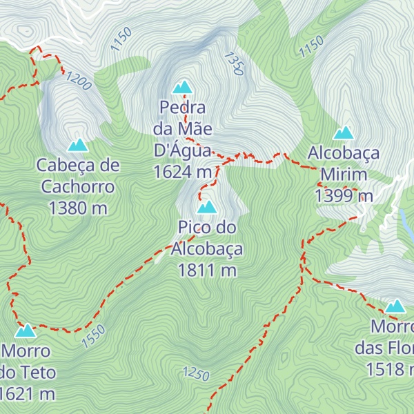 Map of Pico do Alcobaça