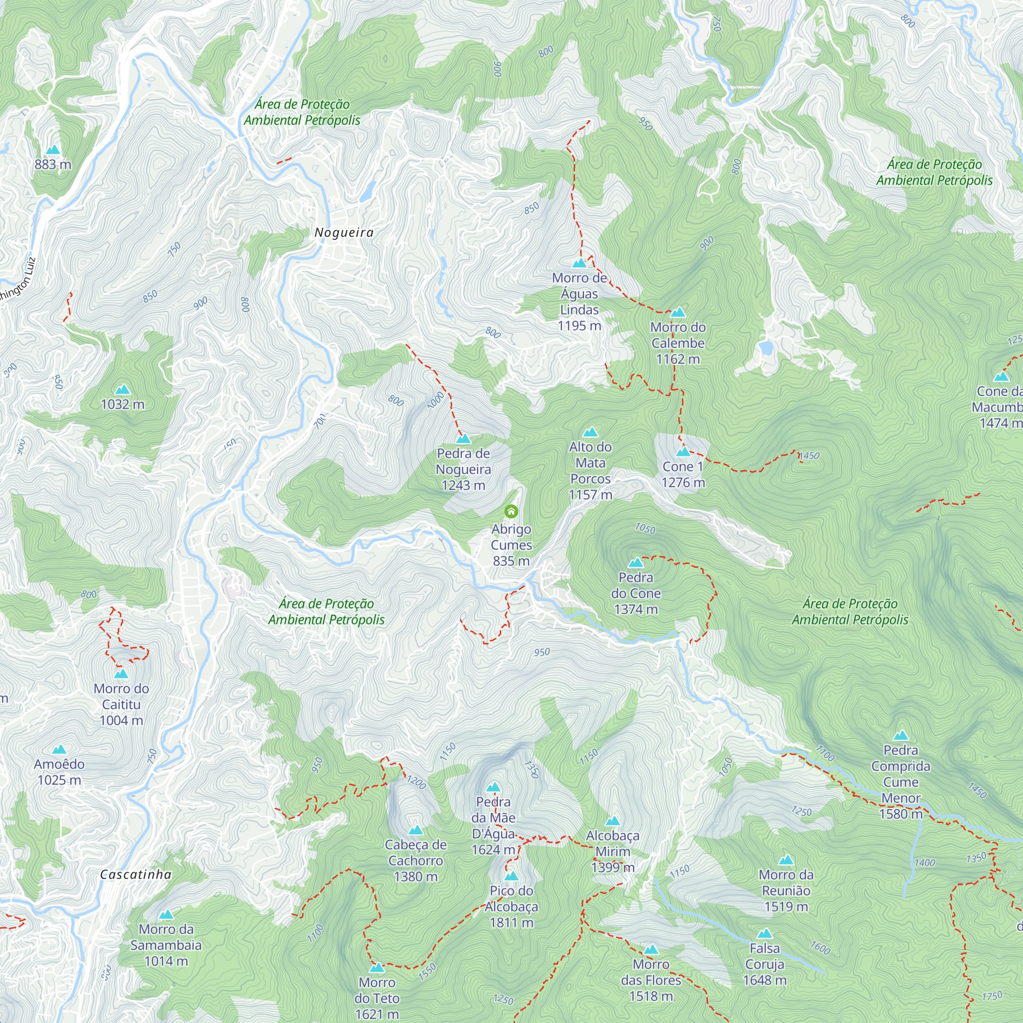 Abrigo Cumes map