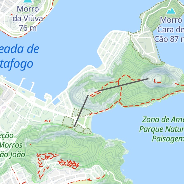 Map of Morro da Urca