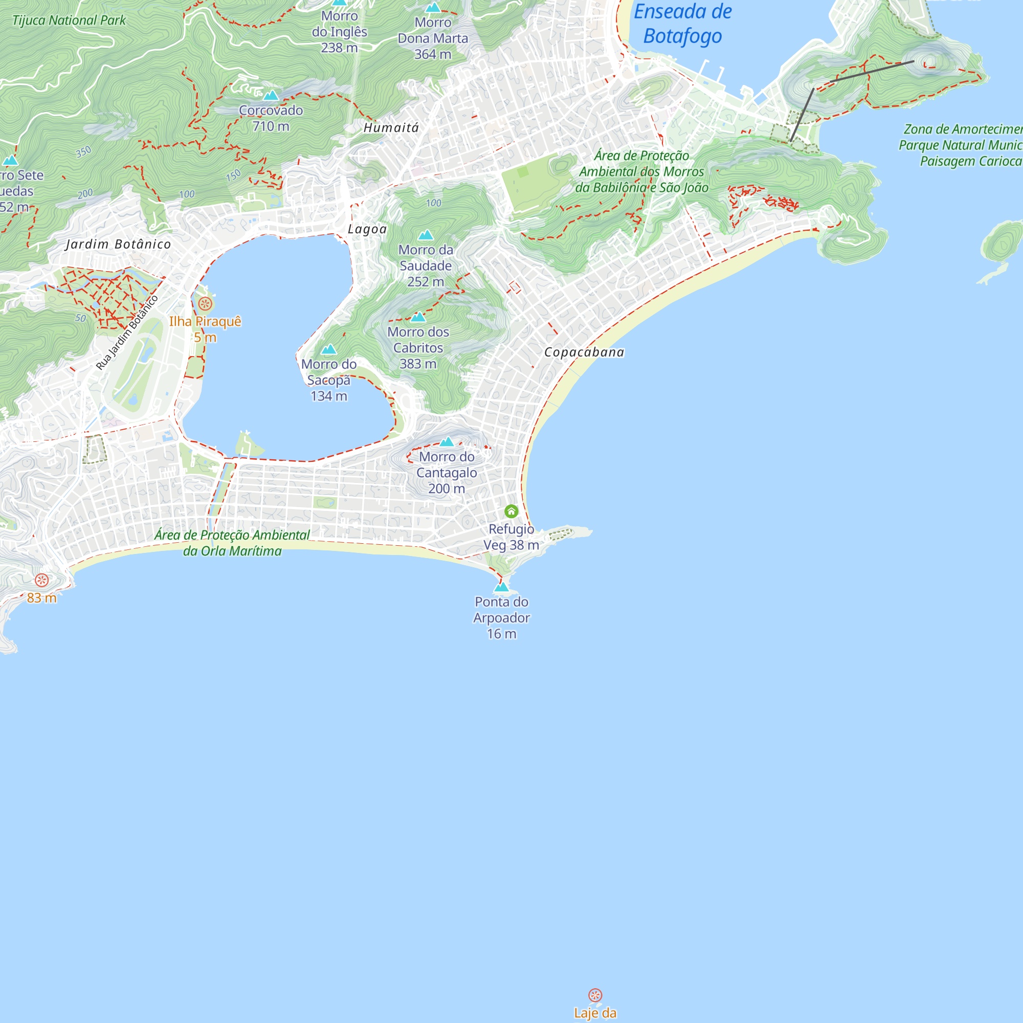 Refugio Veg map