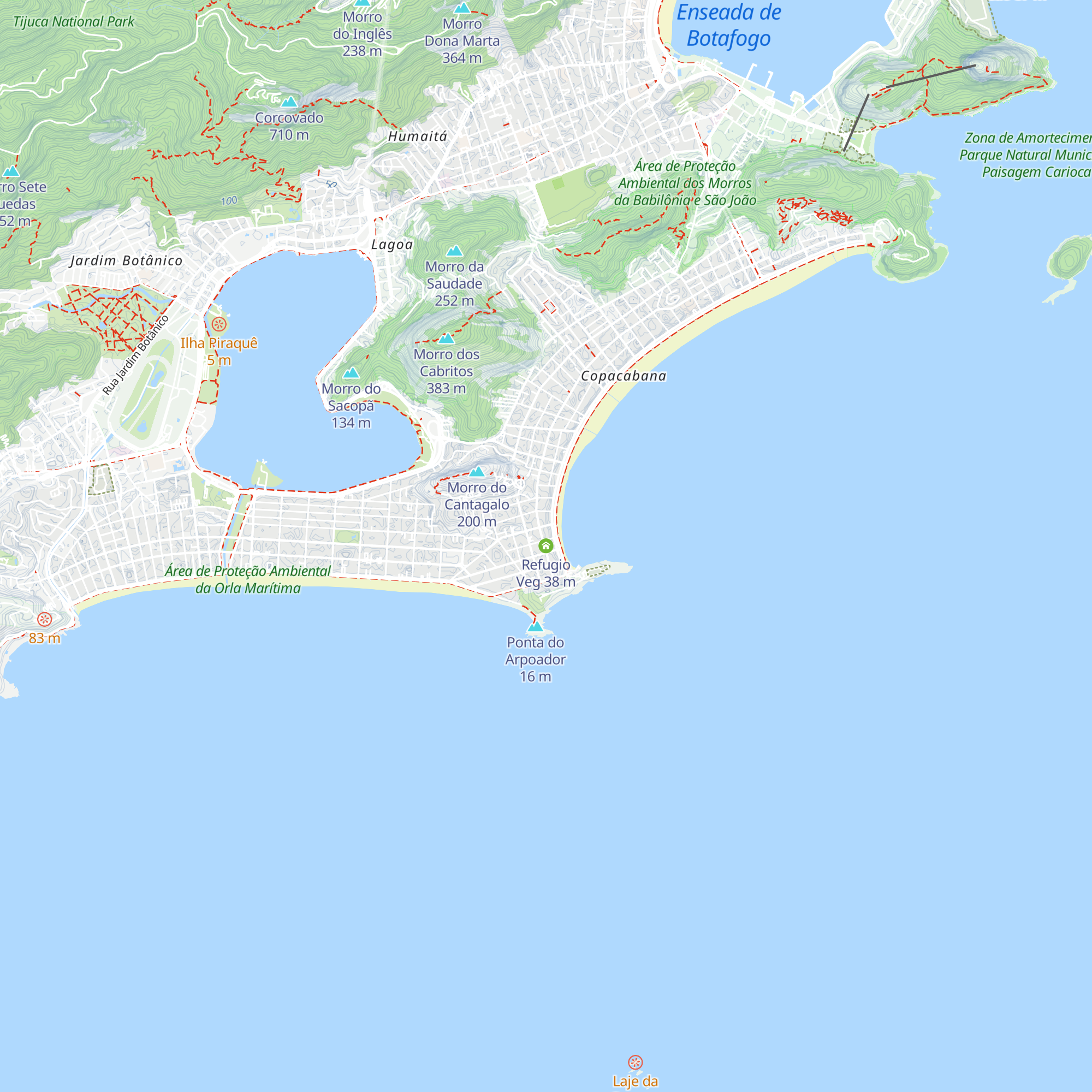 Refugio Veg map