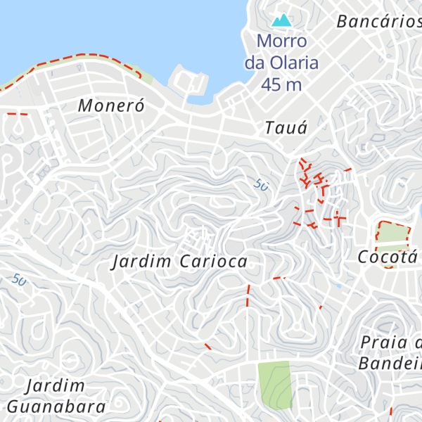 Map of Morro do Dendê