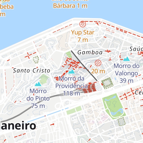 Map of Morro da Providência
