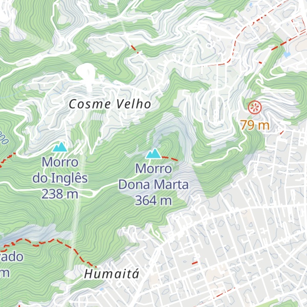 Map of Morro Dona Marta