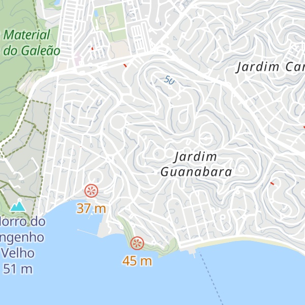 Map of Morro da Mãe d'Água