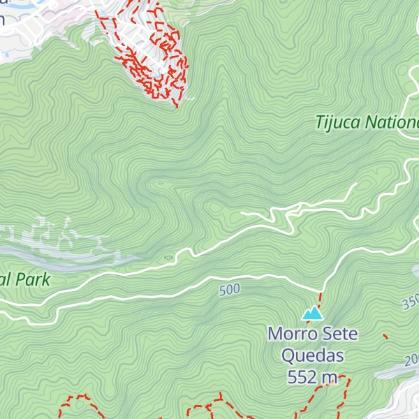 Map of Pico da Carioca