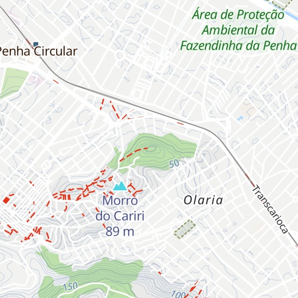 Map of Morro da Penha