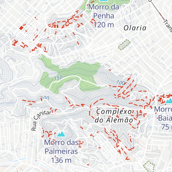 Map of Morro do Alemão