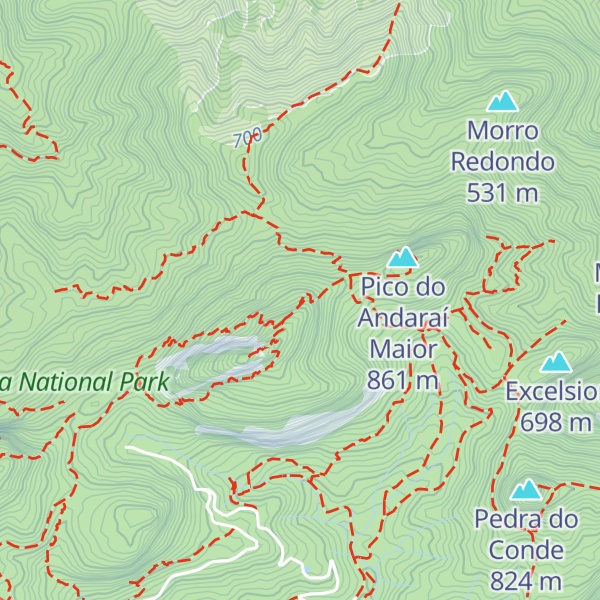 Map of Pico da Tijuca Mirim