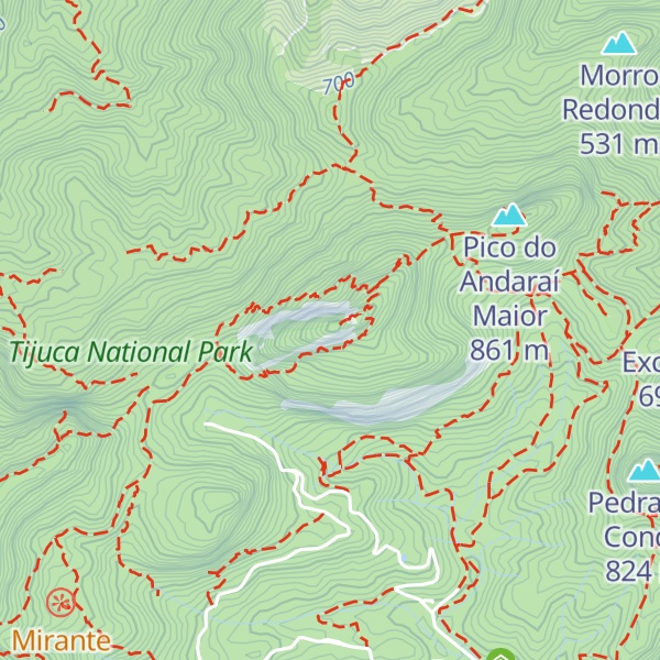 Map of Pico da Tijuca