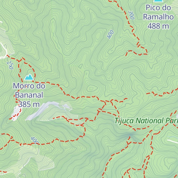 Map of Pico Magalhães Castro