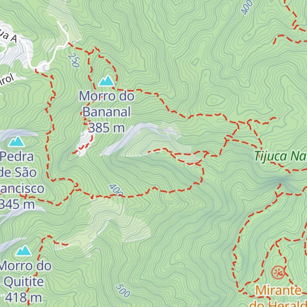 Map of Pico Taunay