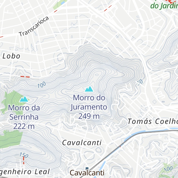 Map of Morro do Juramento