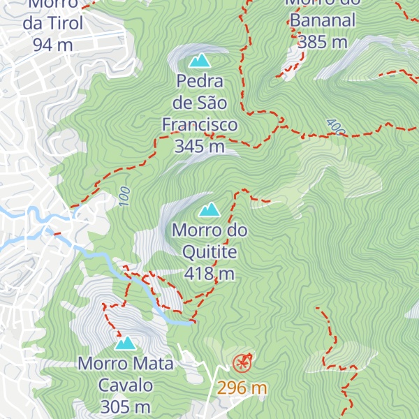 Map of Morro do Quitite