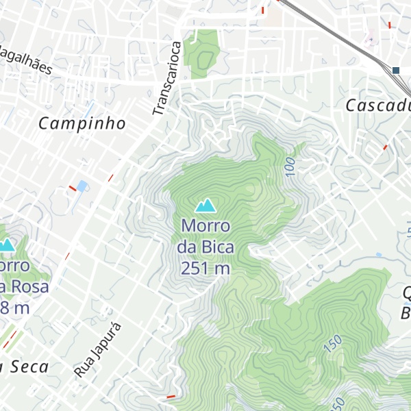 Map of Morro da Bica